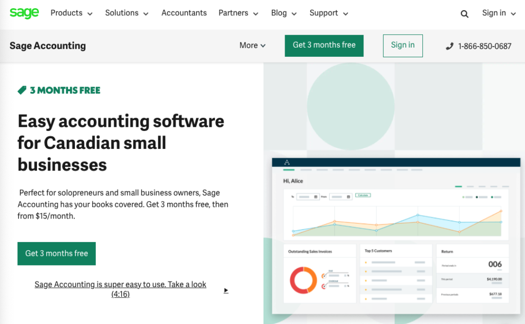 Sage Accounting Homepage Image Best Accounting Software Canada Top Pick